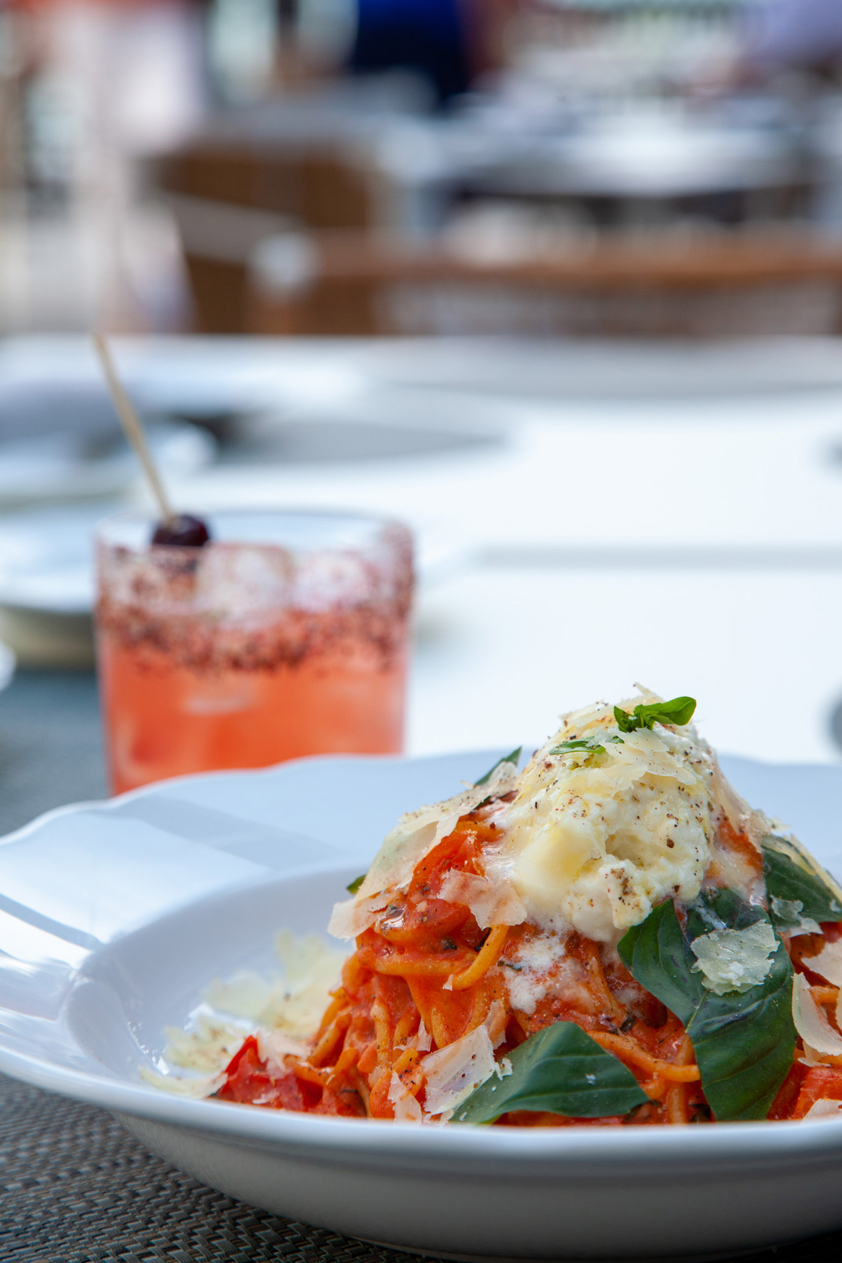 A pasta main dish at Isabelle Restaurant & Lounge