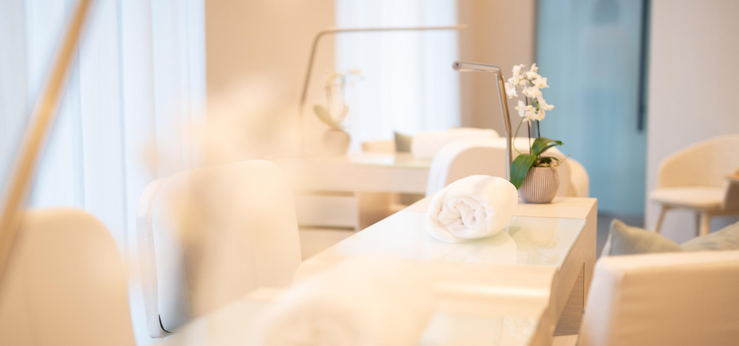 Manicure and pedicure treatment room at The Pearle Hotel