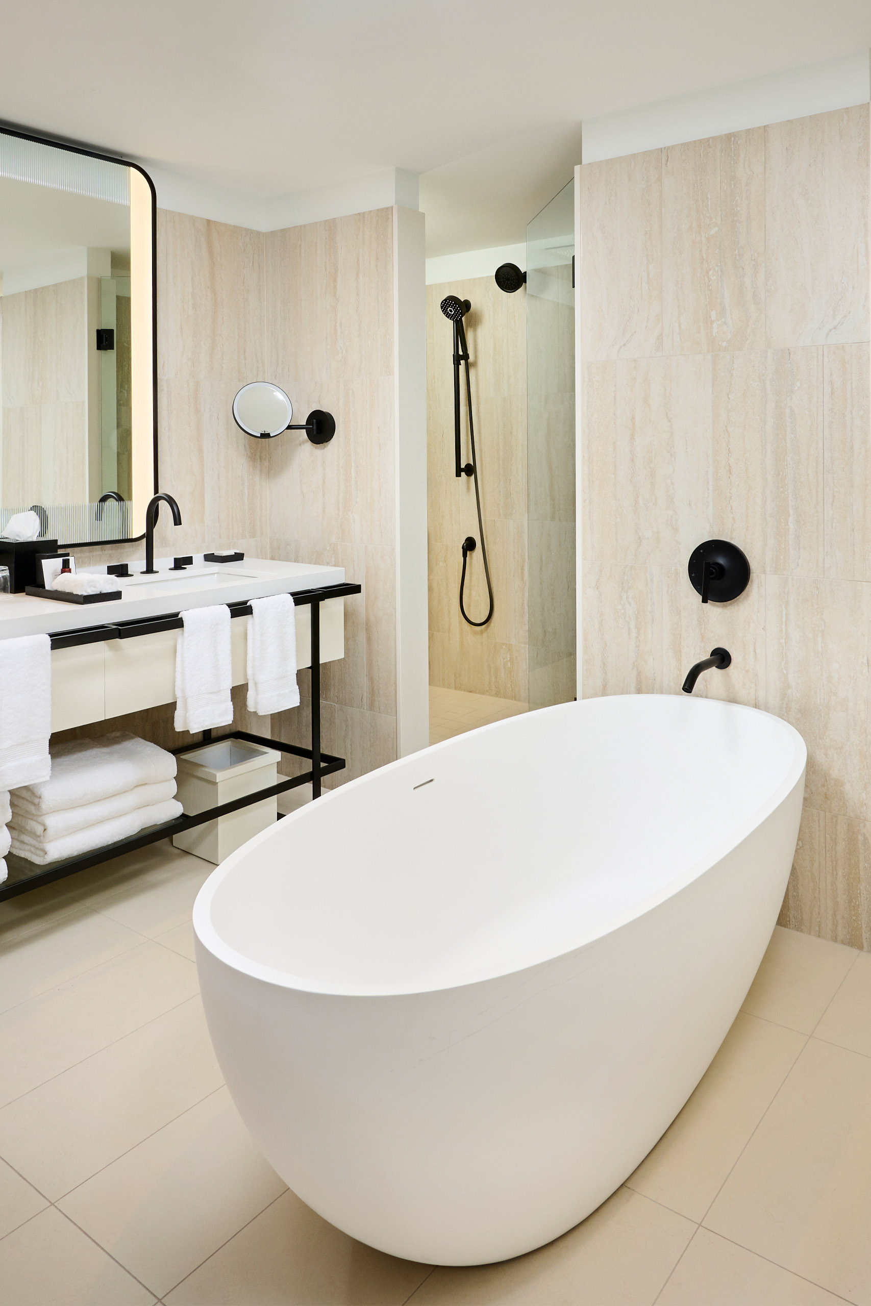 Bathroom in the James Suite at The Pearle Hotel